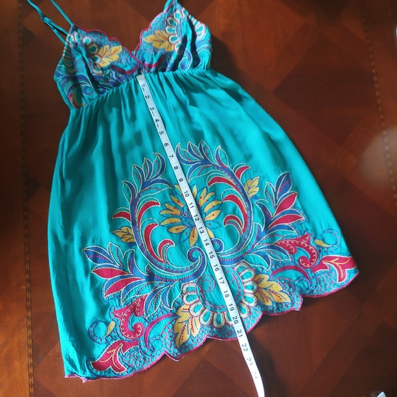 Flying Tomato Embroidery Boho Summer Dress Size S - Picture 14 of 17